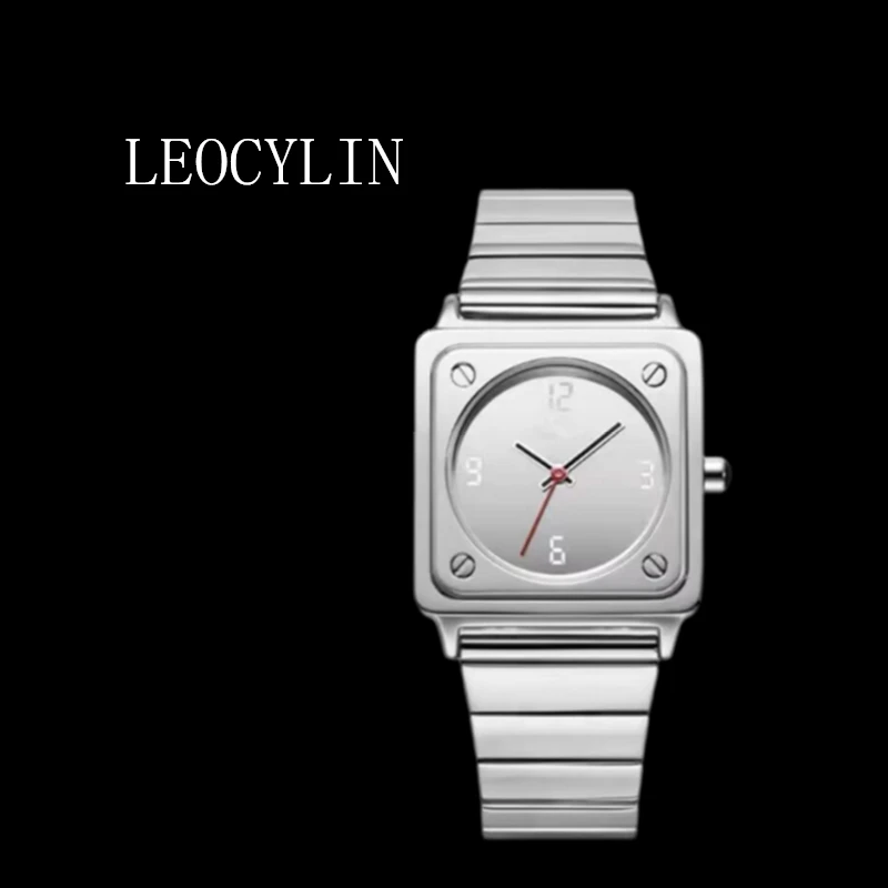 LEOCYLIN quartz watch brand Fashion Simplicity for men weomen square 32mm ultrathin 8mm personality Wristwatches waterproof