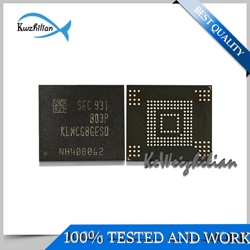 KLMCG8GESD-B03P  KLMCG8GESD-B03Q  64GB  EMMC  Industrial 153FBGA  Font library  Hard disk  Tested 100%  Storage chips  Memory IC