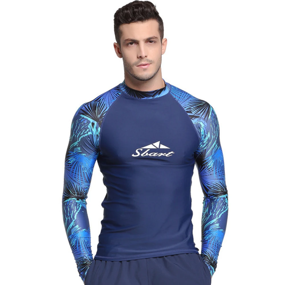 

Long Sleeve Rash Guards Surfing Clothes Beach Men Swimsuits Tight Base Layer Wetsuit Snorkeling Kayaking Floatsuit Diving Suit