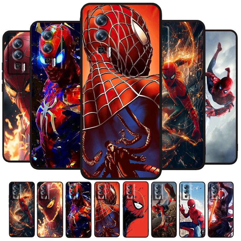 

Spider Man Cool Marvel Popular For Xiaomi Redmi 9A 9C 9AT 10C 9 9T 10 12C 13C A3 12 K60 A1 K50 K40 5G Black Soft Phone Case