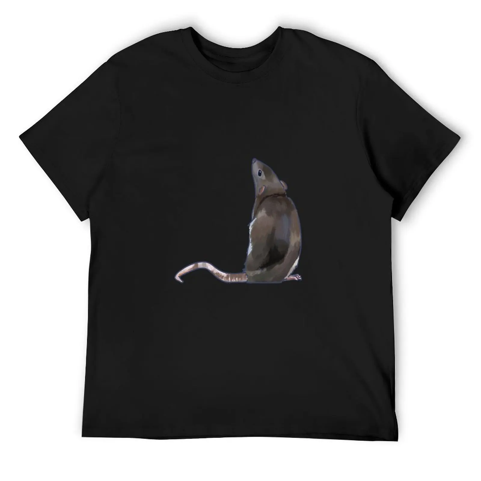 Rat Looking at the Sky T-Shirt cotton graphic tees animal prinfor boys men t shirts