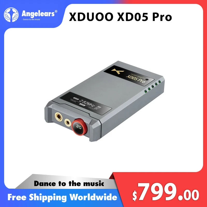 

XDUOO XD05 Pro Portable Full Balanced DAC Headphone Amplifier Double Screen 4.4 Balanced USB XMOS XU316 AMP Decoder