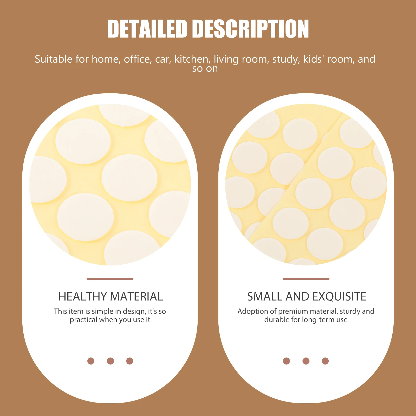 Double Sided Tape Adhesive Sticker Round Stickers Tapes Double-sided Decals Multipurpose Waterproof No-trace