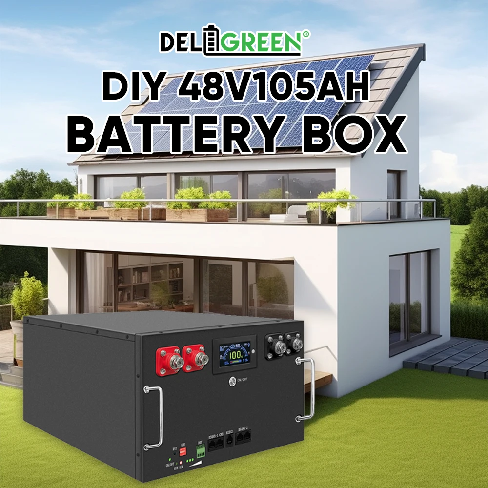 بولندا 48V105AH 5.3KWH Lifepo4 مجموعات البطارية لتقوم بها بنفسك صندوق JK BMS RS485 يمكن بدون بطارية حزمة محمولة الشمسية RV EV معفاة من الضرائب #1