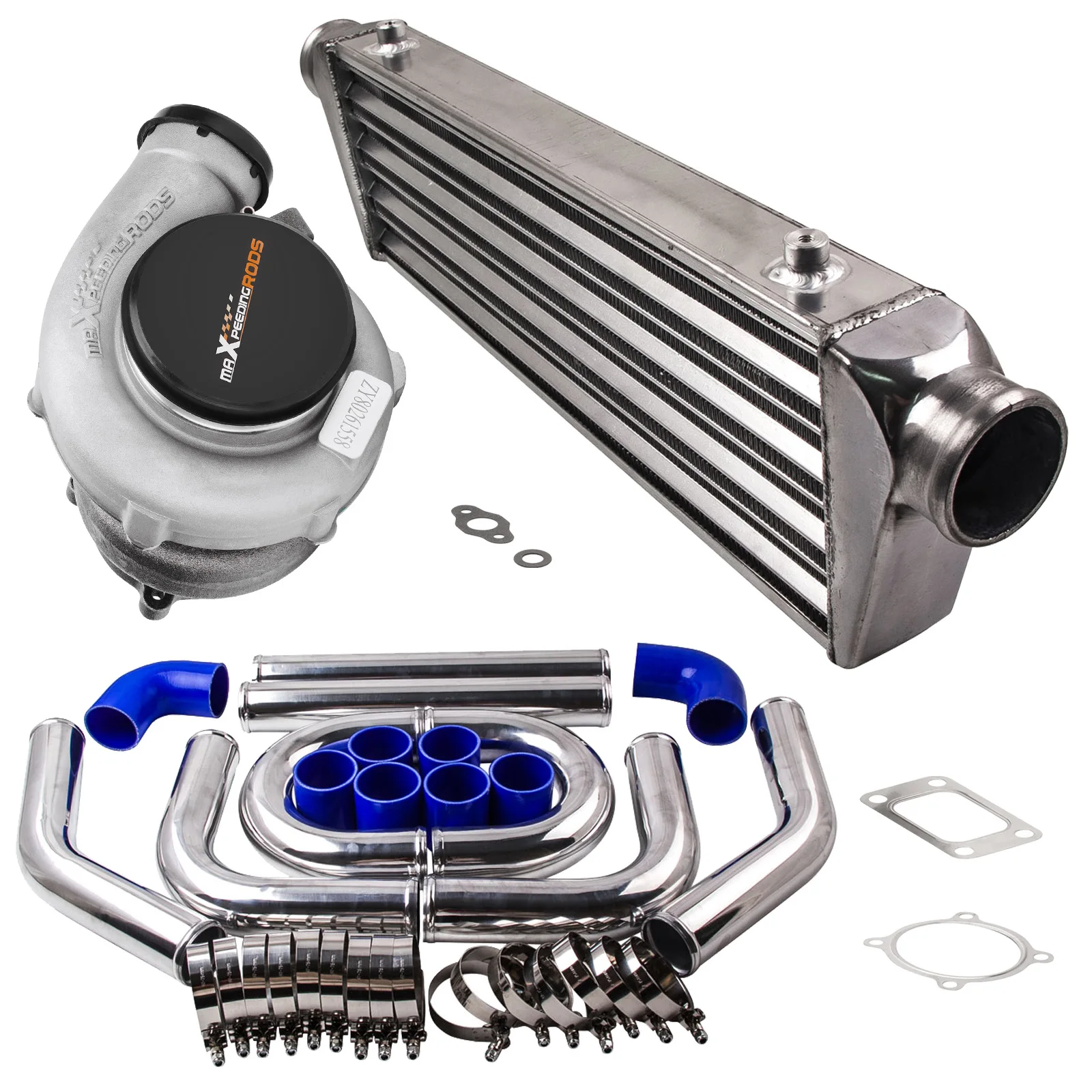 1 Set  Universal Billet GT3582 Turbocharger Kit + Intercooler + 2.5