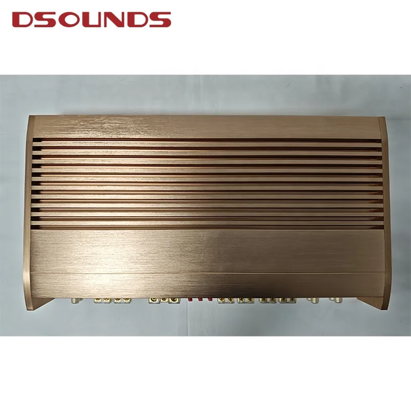 مضخم سيارة HiFi ذهبي عالي الجودة مكون من 6 قنوات مع مضخم سيارة كامل المدى 150 وات * 6CH لصوت السيارة