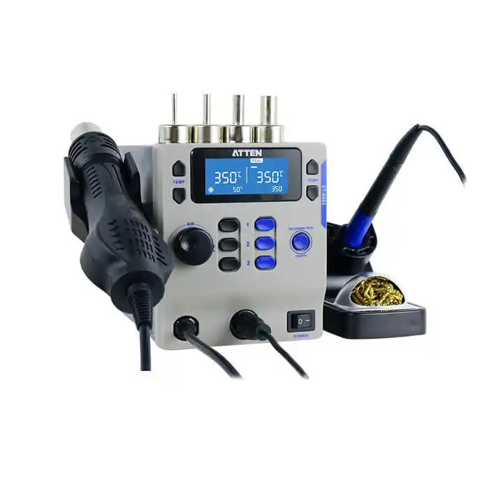 ATTEN ST-8865 2 in 1 Rework Station Constant Temperature Adjustable Temperature Digital Display Soldering Station Hot Air Gun