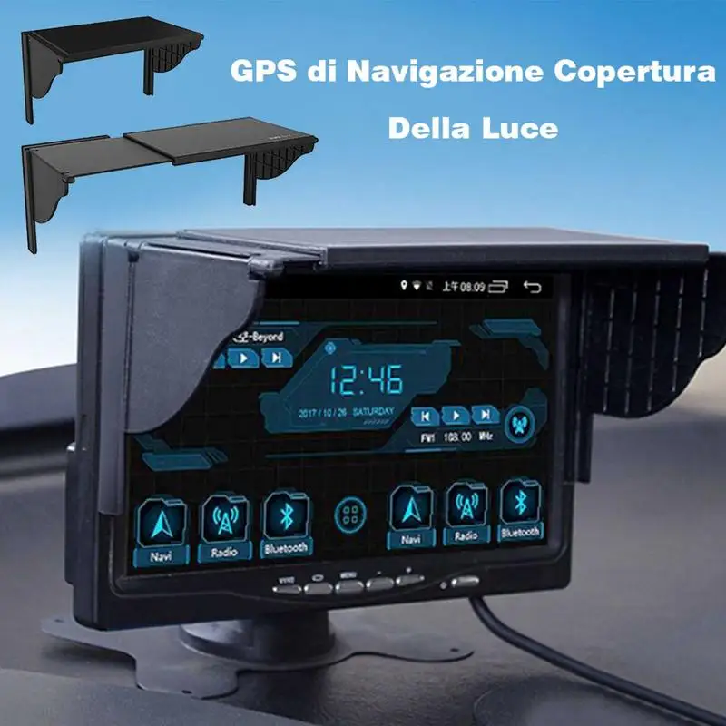 Car Multiuso 5.5-10 Pollici Navigazione GPS Per Auto Car Universal Universal Navigator Sun Visor Navigatore GPS Parasole Hood