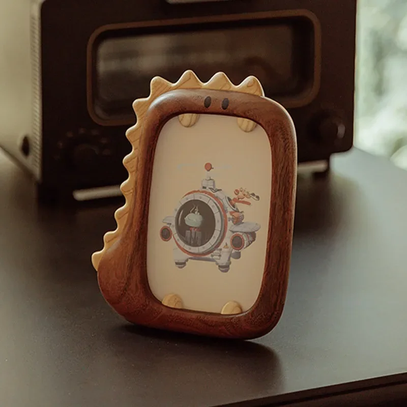 Dragon baby cute solid wood dinosaur table image frame picture frame