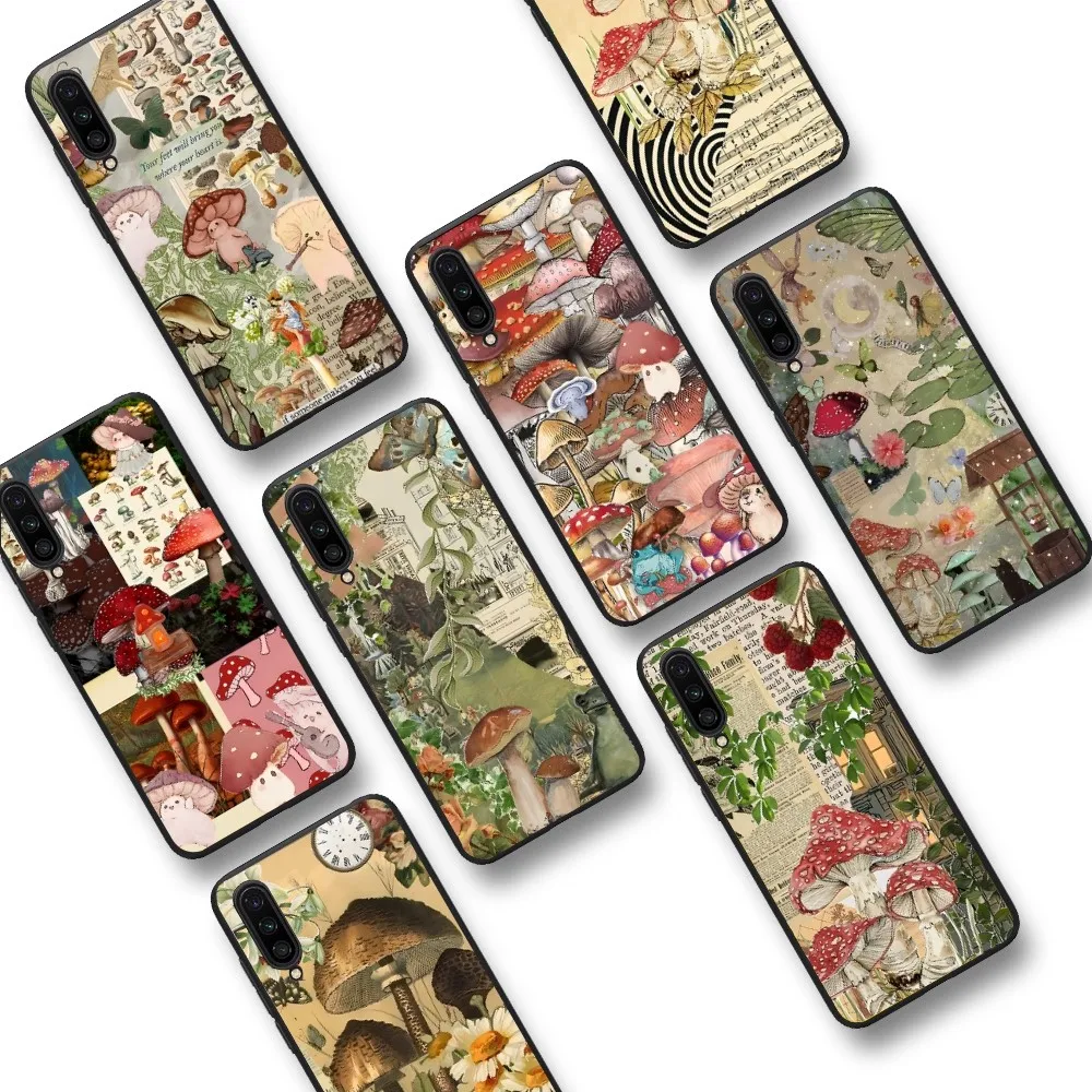 

Mushroom Phone Case For Xiaomi Mi 5X 8 9 10 11 12 lite pro 10T PocoX3pro PocoM3 Note 10 pro lite