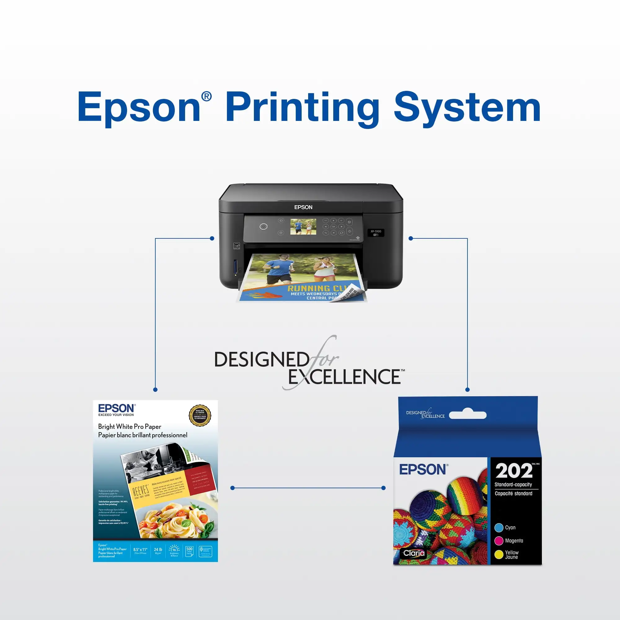 EPSON T202 Claria Genuine Ink Standard Capacity Color Combo Pack