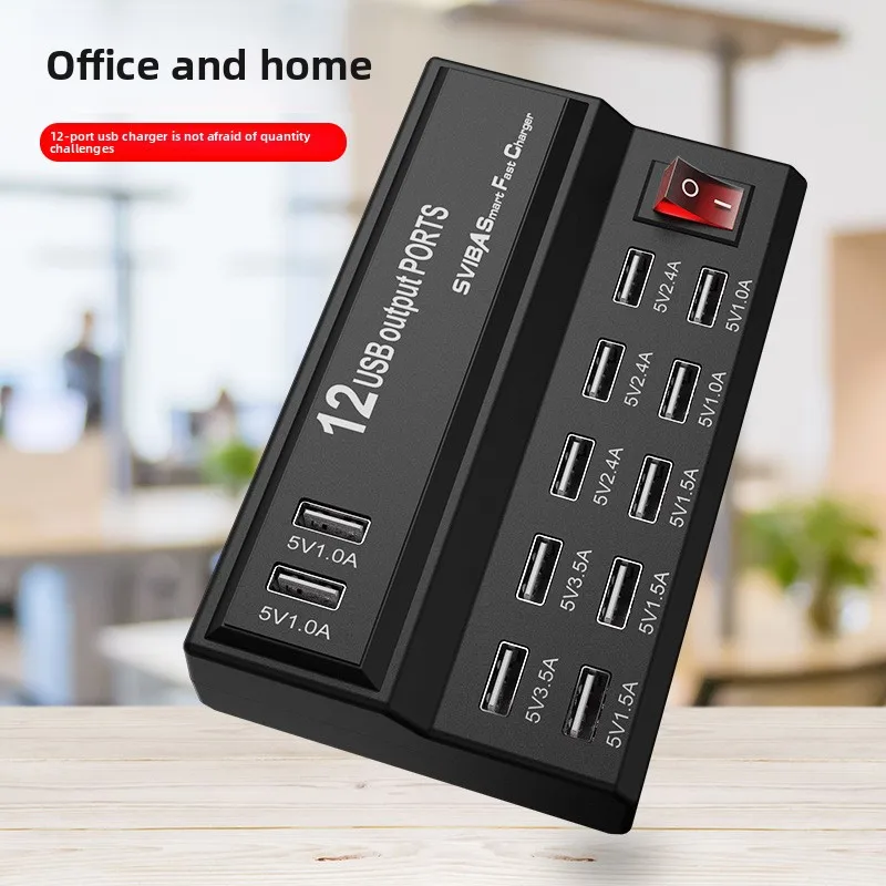 Desktop Universal USB Charger 15 Ports USB Fast Charging Station For Ipad Iphone16 15 14 13 Pro For Samsung
