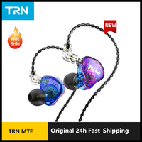 TRN MTE Dynamic Earphones HIFI Music Sport Earbuds In Ear Earphones Sport Noise Cancelling Hea for TRN VXpro M10 MT1 V90 EDX Pro