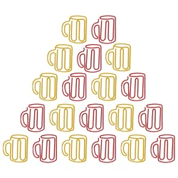 20 szt. Przyborów szkolnych Kubek Spinacz do papieru Kubek biurowy 35X35X01CM Aluminiowe klipsy domowe