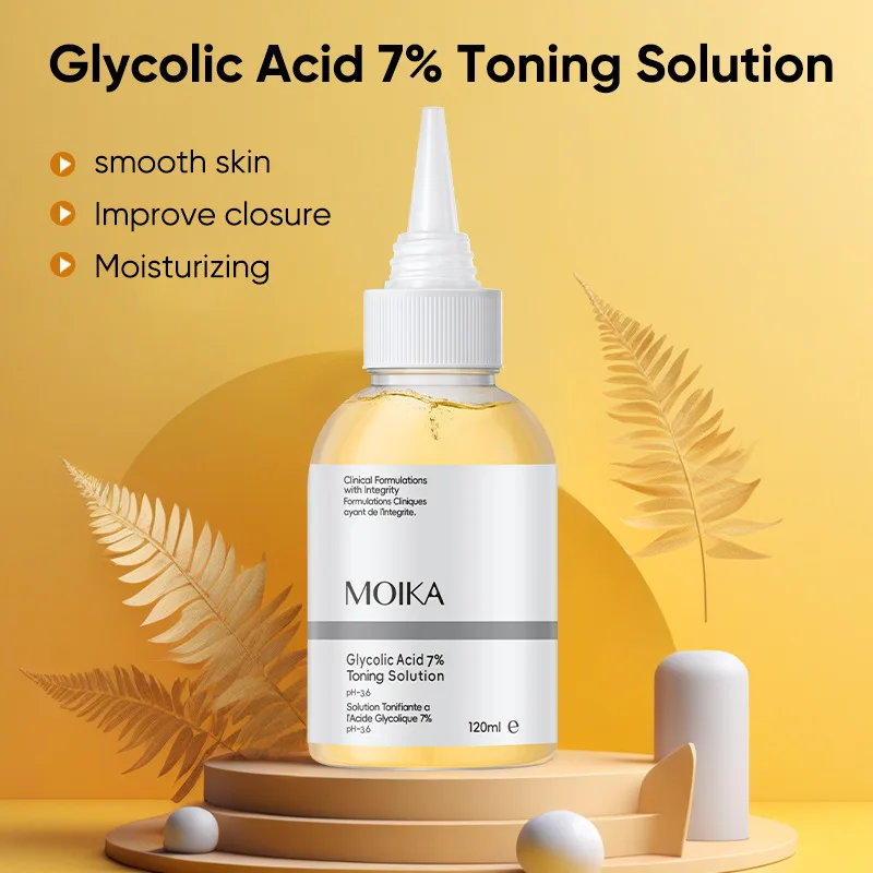 Fruit Acid Serum Fade fine lines Firming Face Serum Moisturizing brightning 7% Glycolic Acid Facial Serum Shrink Pores Skin Care
