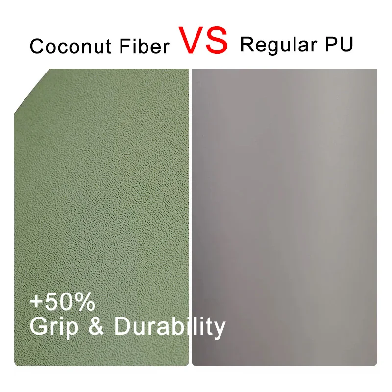 High Quality Custom Matte Texture Eco-friendly 5mm Thick Leather Natural  Non-Slip Rubber PU  Exercise Fitness Yoga Mat