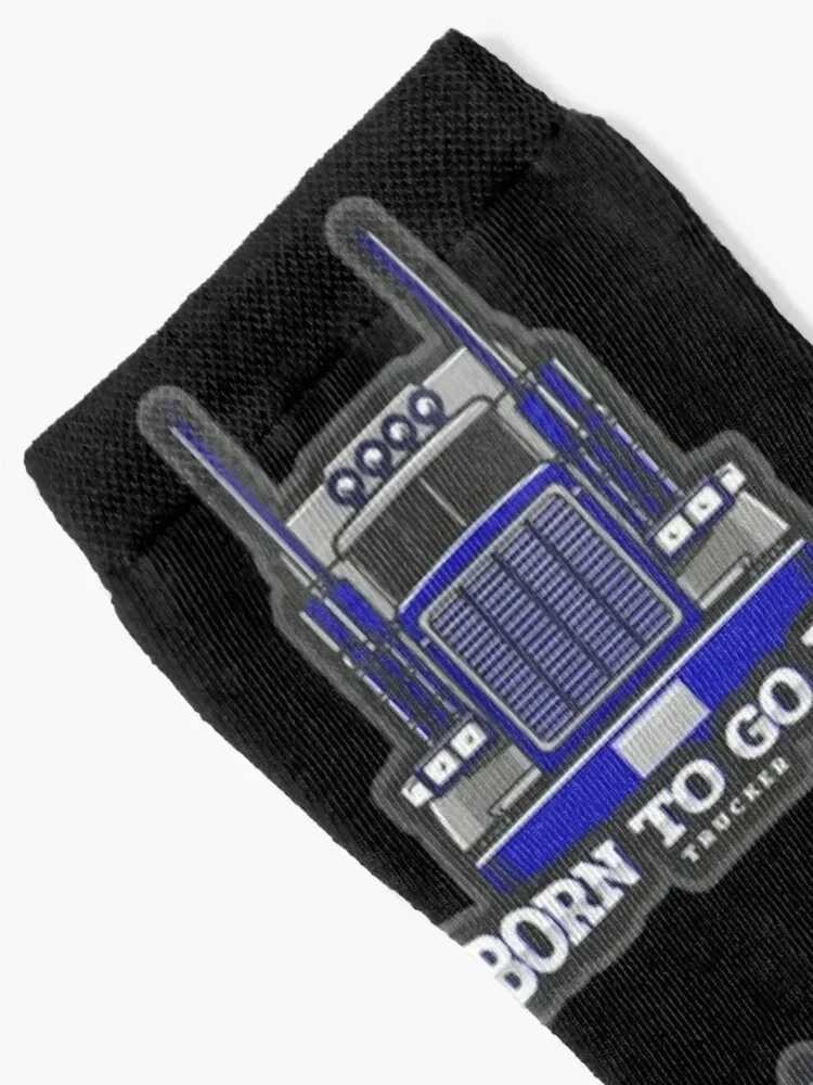 Born to Go Pro Trucker Socks fashionable sport luxury christmass gift Socks For Girls Men's