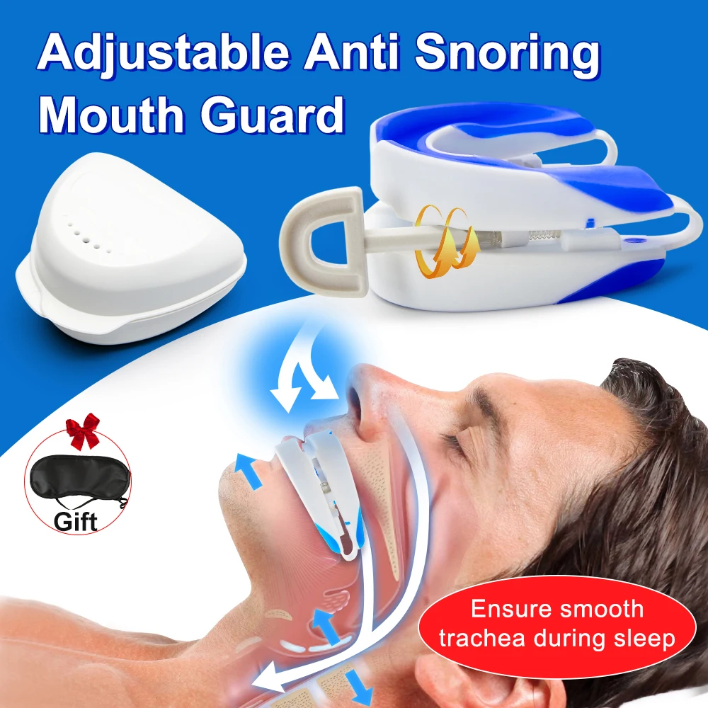 Teeth Bruxism Anti-Snoring Mouthpiece Device Anti Snore Mouth Guard Improve Sleeping Snoring Aid Apnea Device Stop Snoring Guard