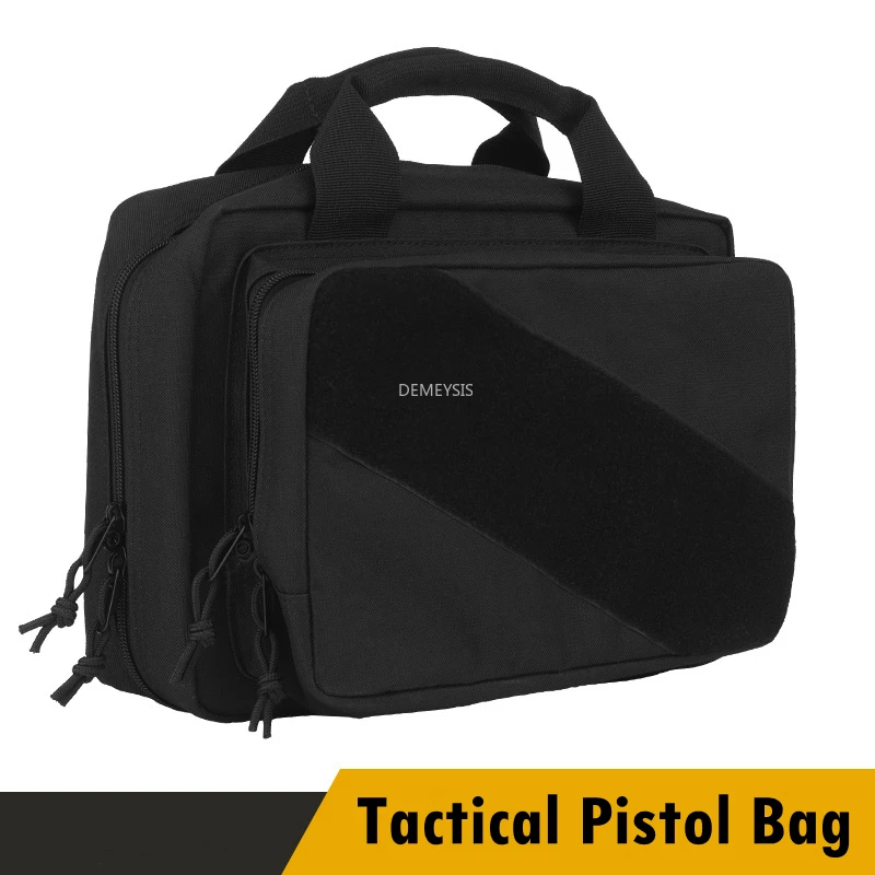 Gun Range Storage Bag Portable Outdoor Hunting Accessory Gun Pack Tactical Case Bags Universal Sniper Pistol Tool Handbag Black