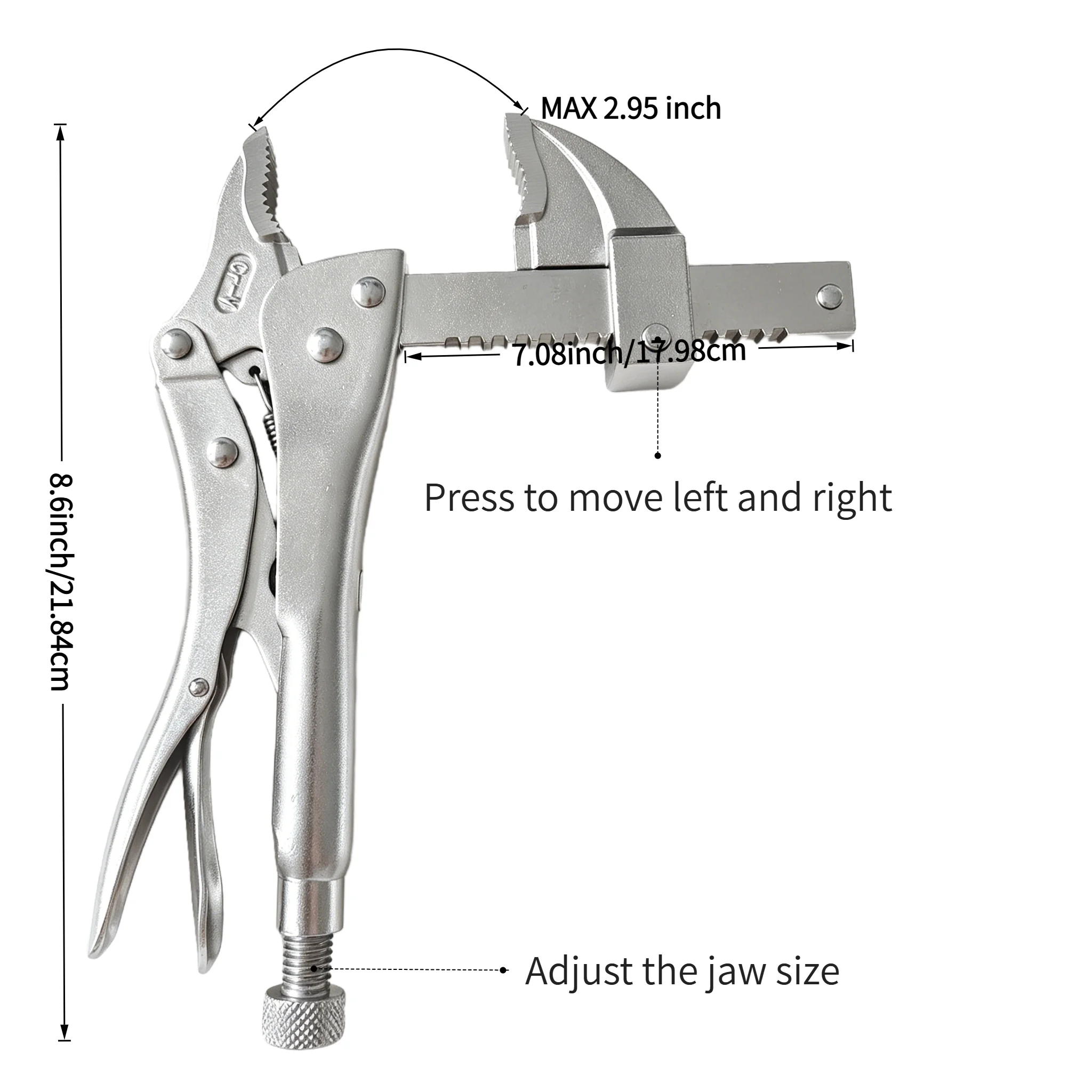 8.6-inch Woodworking Clamp Toughbuilt Powerful Locking Pliers Quick Clamping Automatic Expansion Powerful Pliers Manual Tools