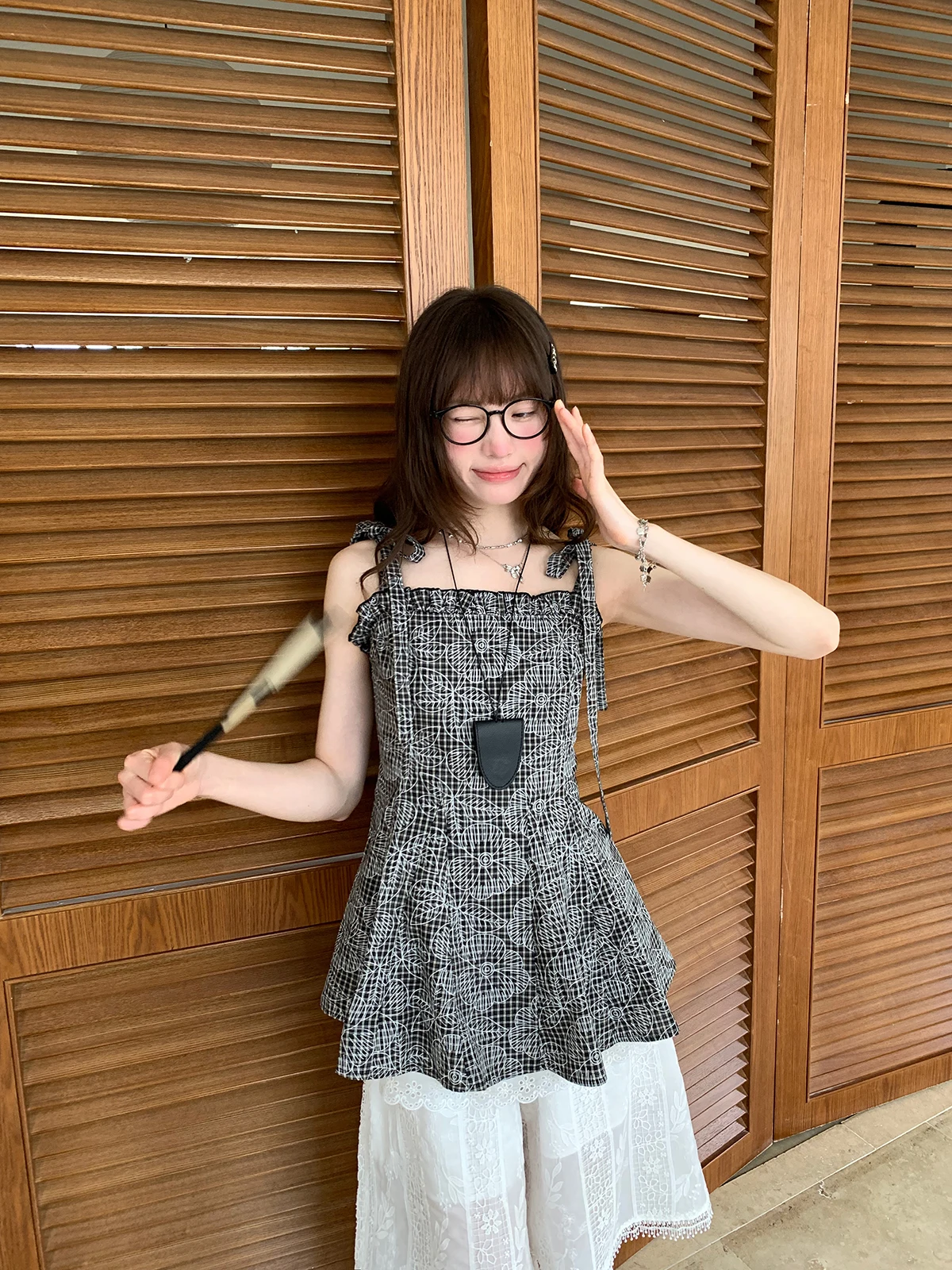 

Retro Tie Waist Stripe Vest Women's Casual Loose Fit Cotton Polyester Blend Summer Top Floral Print Tie Dye Polka Dot