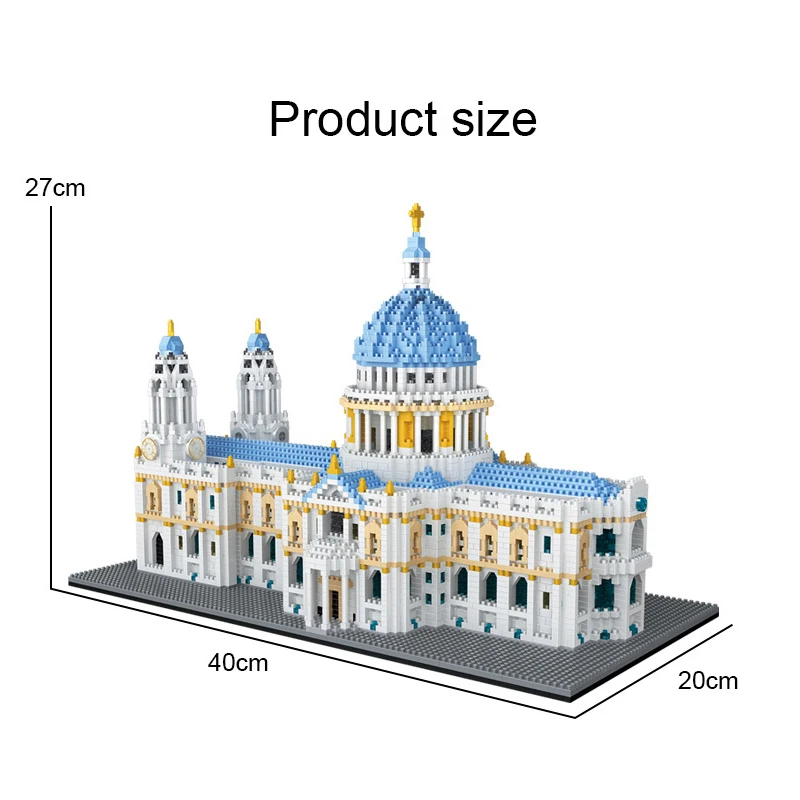 Mirco Street View Taj Mahal Palace Model Building Blocks Moc Famous Oxford Architecture Decoration Bricks Boys Kids Toys Gifts