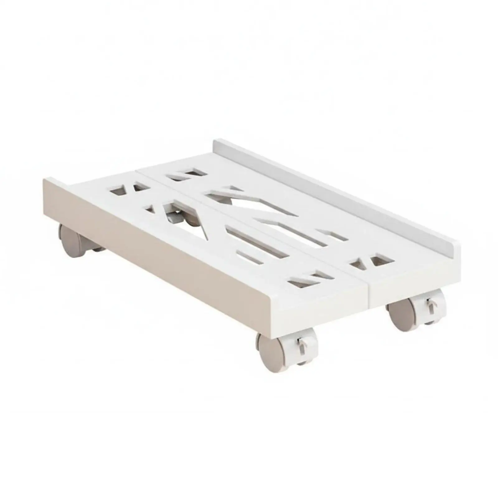 Desktop Computer Bracket Adjustable PC Stand with Rolling Wheels for Gaming Tower CPU Holder Desk Organizer