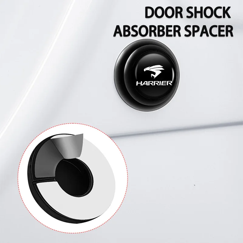 4PCS Car Door Shock Absorber Stickers Pad Anti-Collision For Toyota Harrier Corolla 2008 Avensis Rav4 Noah