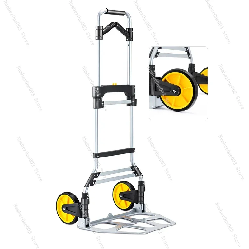 High Quality All Terrain Luggage Cart Shopping Camping Heavy-Duty Hand Truck Folding Trolley for Upstairs Cargo