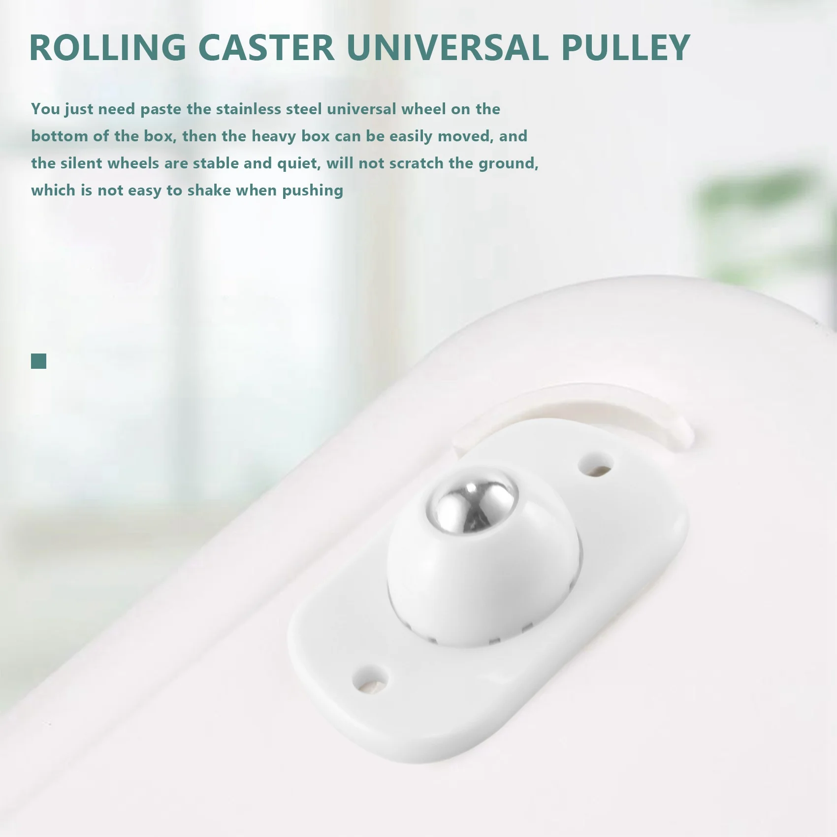 Self Adhesive Caster Wheels Mini Swivel Wheels Paste Universal Wheel 360 Degree Rotation Pulley for Bins (24 Pieces)