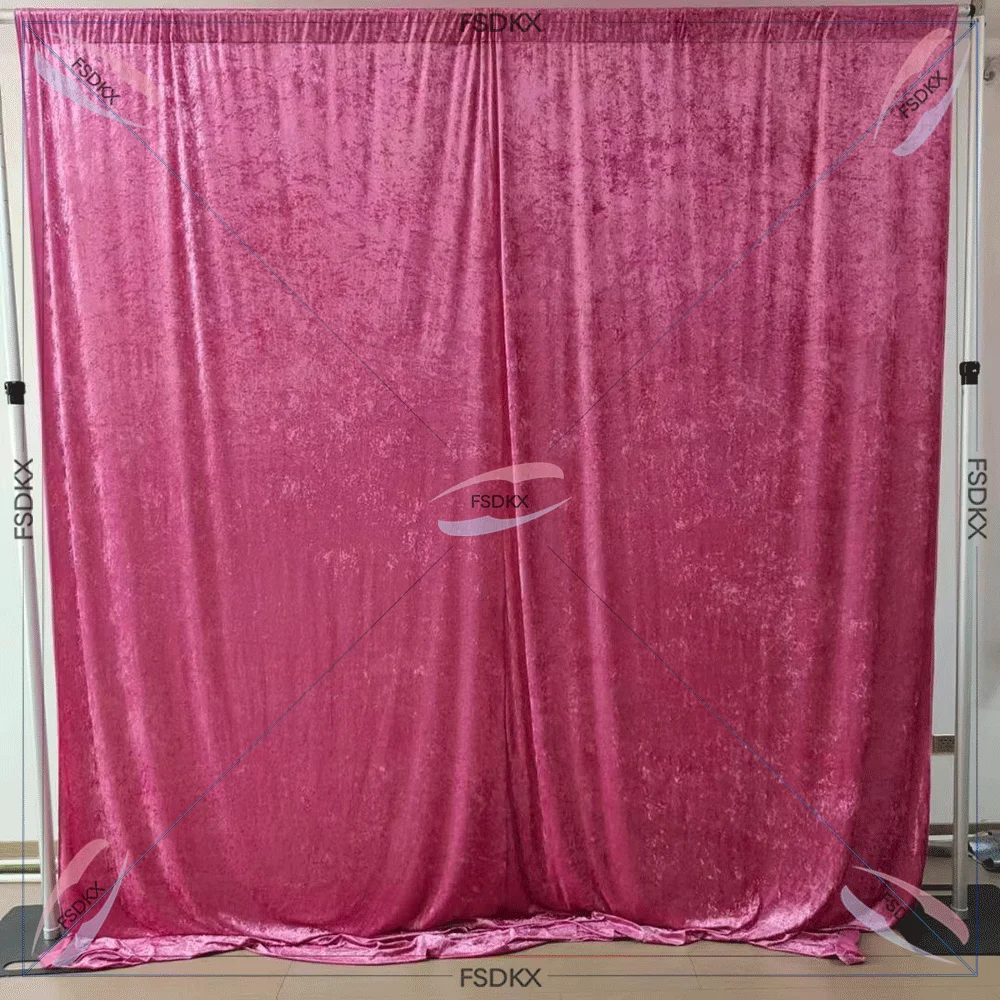 

3X3 Meters Ice Silk Backdrop Curtain Panel Drapes Pipe And Drape For Wedding Decoration