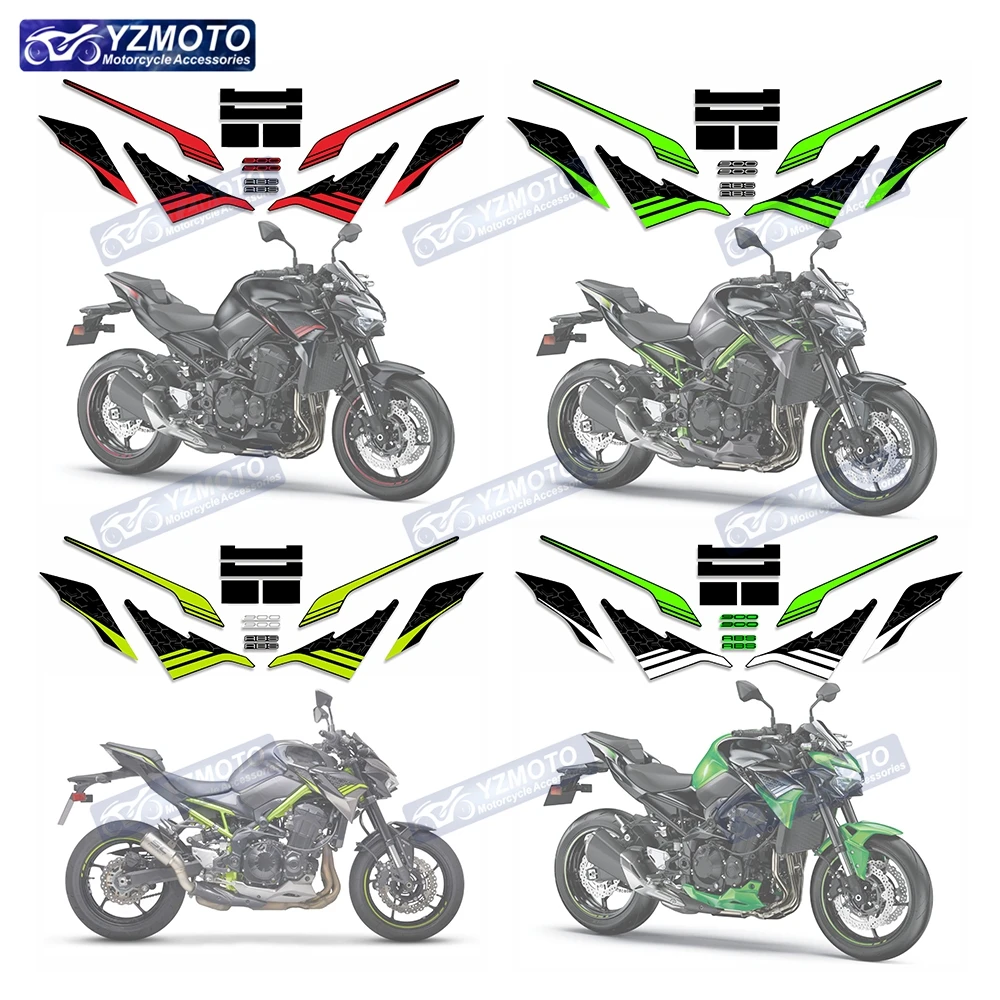 

For Kawasaki Z900 Z 900 ZR900-F Motorcycle Accessories Sticker Decal Body Fairing Protection Decoration Reflective Stickers Kit