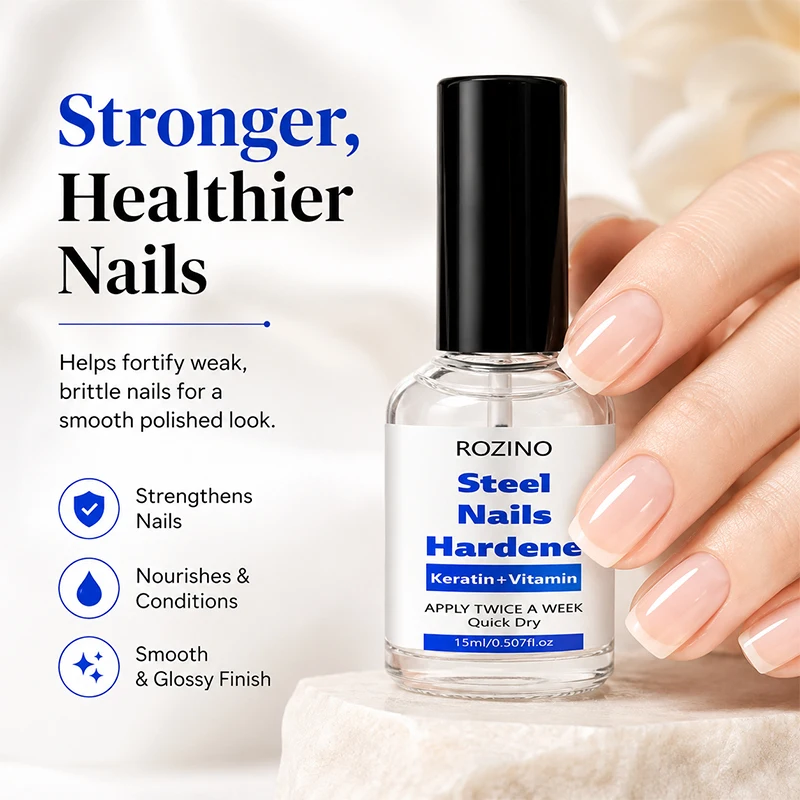 Nail Strengthening Care Solution, Protects Keratin, Suitable for Dry, Peeling, Soft, and Rough Nails, Nail Care Essence, Keeps Nails Smooth and Shiny