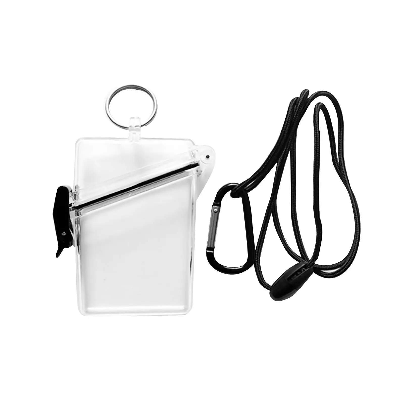 

Waterproof ID Badge Holder Case Locker Dry Box Vertical Sports Case for Credit Cards Registration Outdoor Beach Boating Camping