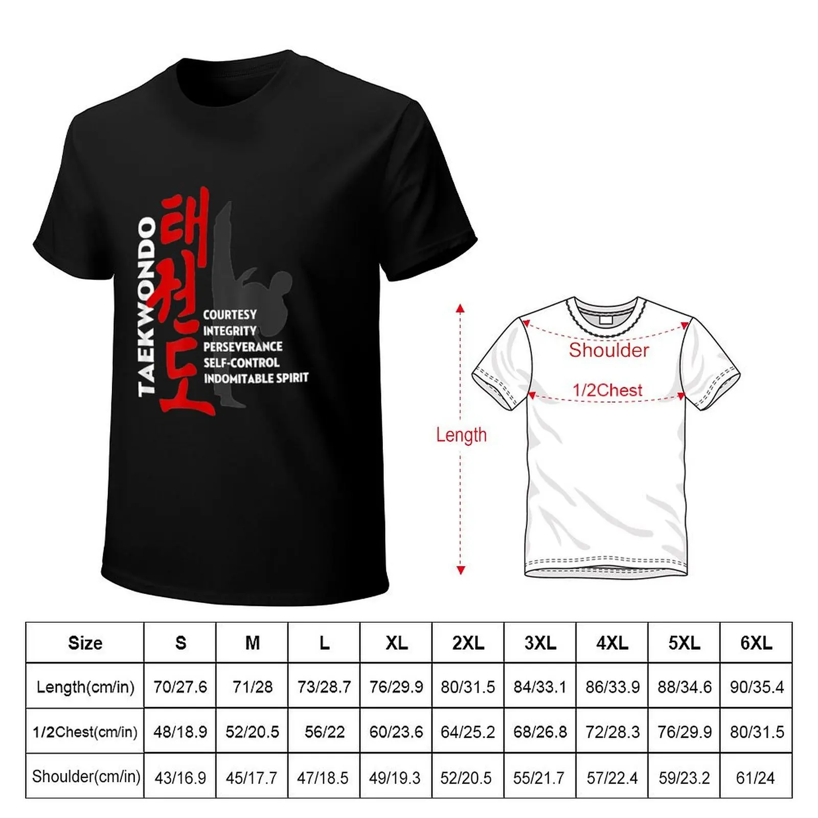 Taekwondo Tenets T-Shirt Lightweight Running T-Shirt