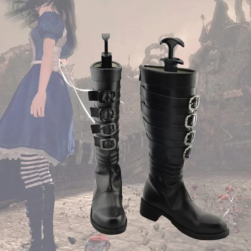 

Anime Alice Madness Returns Cosplay Boots Custom Made Shoes dt'99