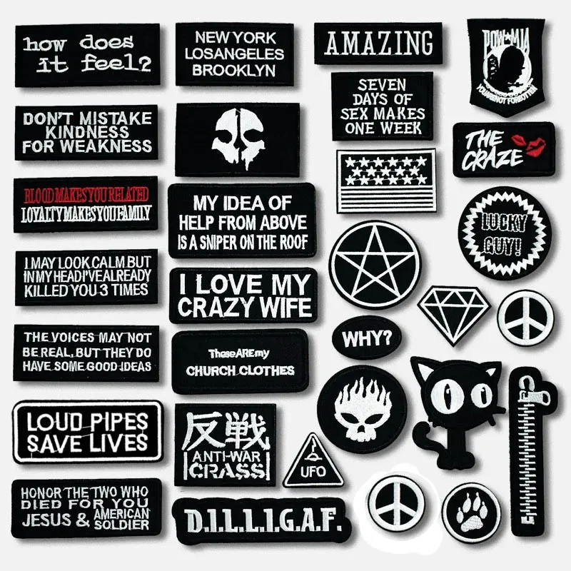 AMAZING THE CRAZE STAR Iron On Patch Sewing On Embroidered Applique Sewing Patch Naklejki na ubrania Akcesoria odzieżowe