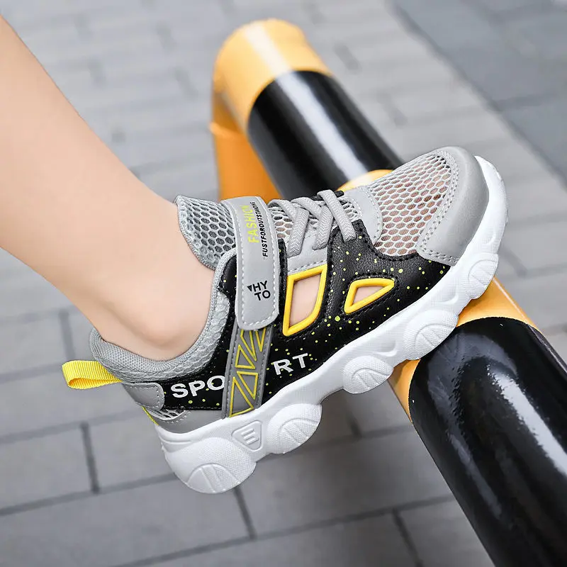 Girls Boys Kids Sports Sandals 2025 Summer New Style Hollow Out Children Casual Fashion Shoes Popular Middle Large Kids Footwear