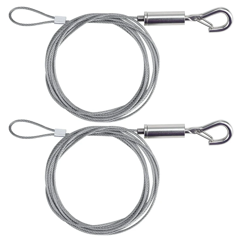 

5 Piece Picture Hanging Wire Kit Silver Stainless Steel 2M X Φ1.5Mm With Wire Adjustable Hook And Rail Moulding Hook