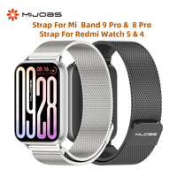 Strap for Mi Band 9 Pro Metal WatchBand for Xiaomi Smart Band 8 Pro Global Version Wristband for Redmi Watch 5 4 Accessories