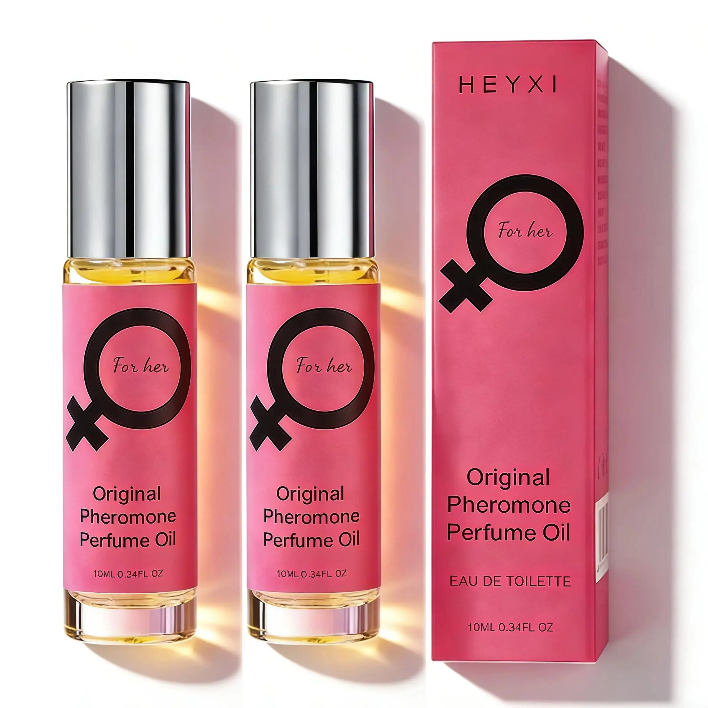 

Roll-On Pheromone Perfume - Exohormone Parfum Fruity Floral Scent, Long-Lasting Fragrance, Alcohol-Free, Essential for Dates