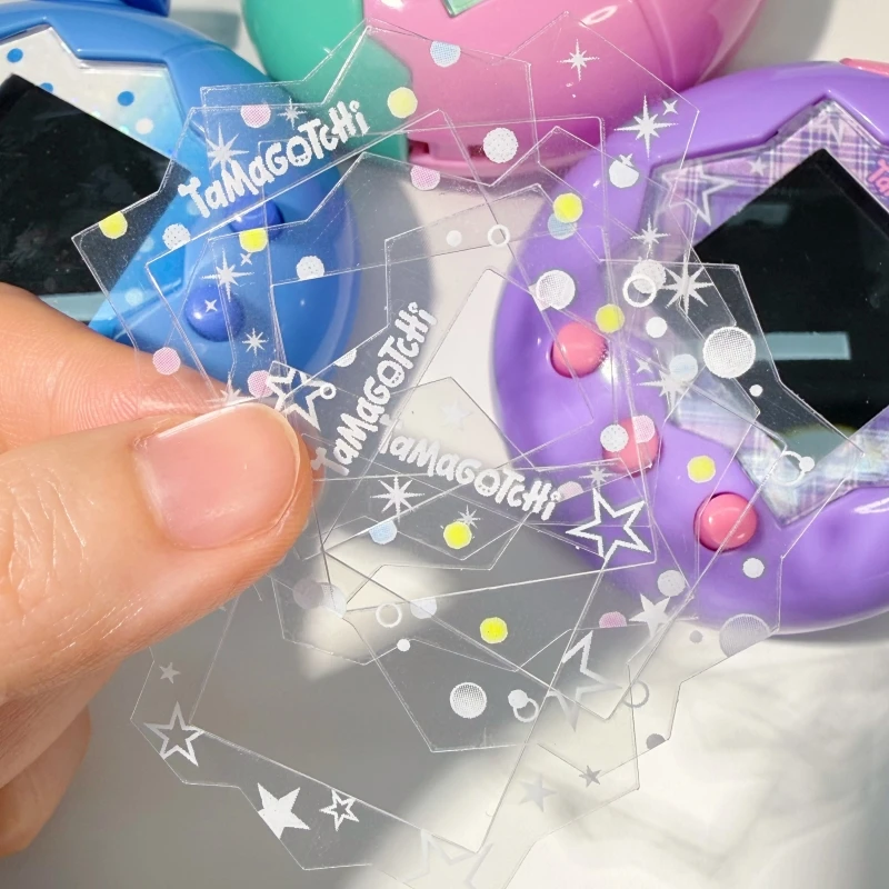 

New Product In Stock New Product In Stock Cartoon Cute Transparent Panel Paper Decoration For Tamagotchi Anime Peripherals
