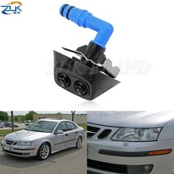 Car Front Bumper Headlight Washer Nozzle Headlamp Sprayer Head Light Lamp Water Spray Jet With Clips For Saab 9-3 93 2003-2012