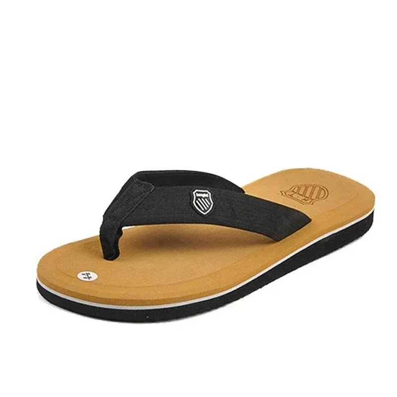 Summer Slippers Men Flip Flops Beach Sandals Non-Slip Casual Flat Shoes 2023 Slippers Indoor House Shoes For Men Outdoor Slides