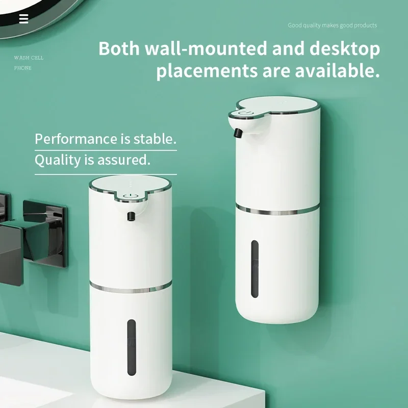 A New Wall Mounted Automatic Soap Dispenser Foam Smart Hand Washing Machine  Liquid Rechargeable Bathroom Induction Sensor