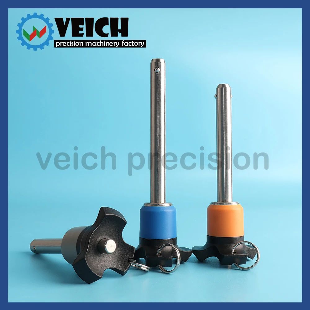 Veich Vcn 120 Inch Maat: D0.1875in ~ 0,4735 Inch Kogelvergrendeling Pin Hoge Kwaliteit Stainlees Staal Positioning Quick Release Pin