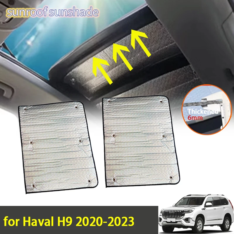 Sunroof Sunshade for Great Wall Haval H9 2020 2021 2022 2023 Accessories Roof Sunscreen Heat Insulation Windshield Aluminum Foil