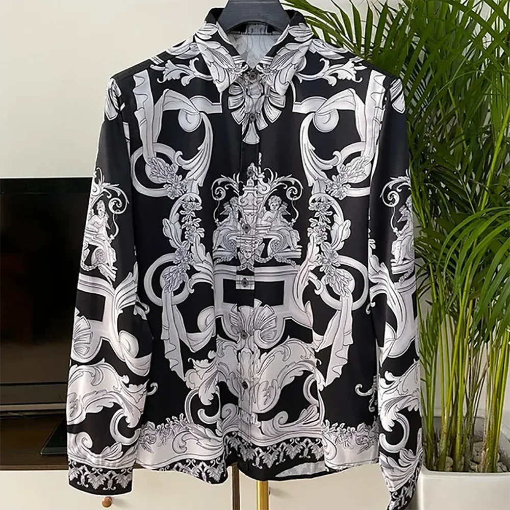 

2024 new shirt street casual men's shirt suit shirt men's clothing