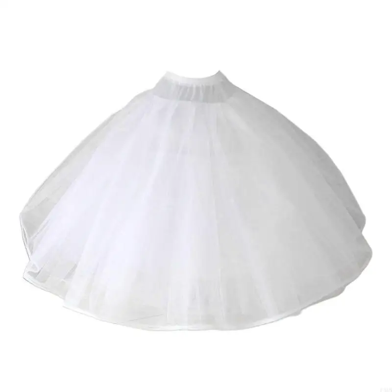 

P88B Womens 8 Layers Tulle Ball Gown Bridal Wedding Dress Petticoat with No Rings Eve