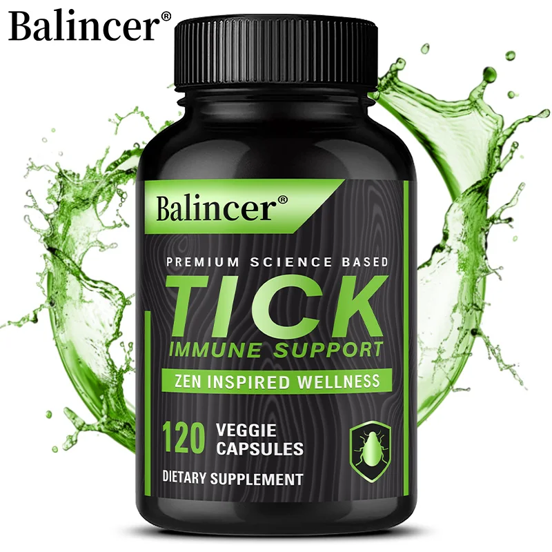 

Tick Immune Support Supplement - Supports Physical Health,Reduce Oxidation - 120 Vegan Capsules